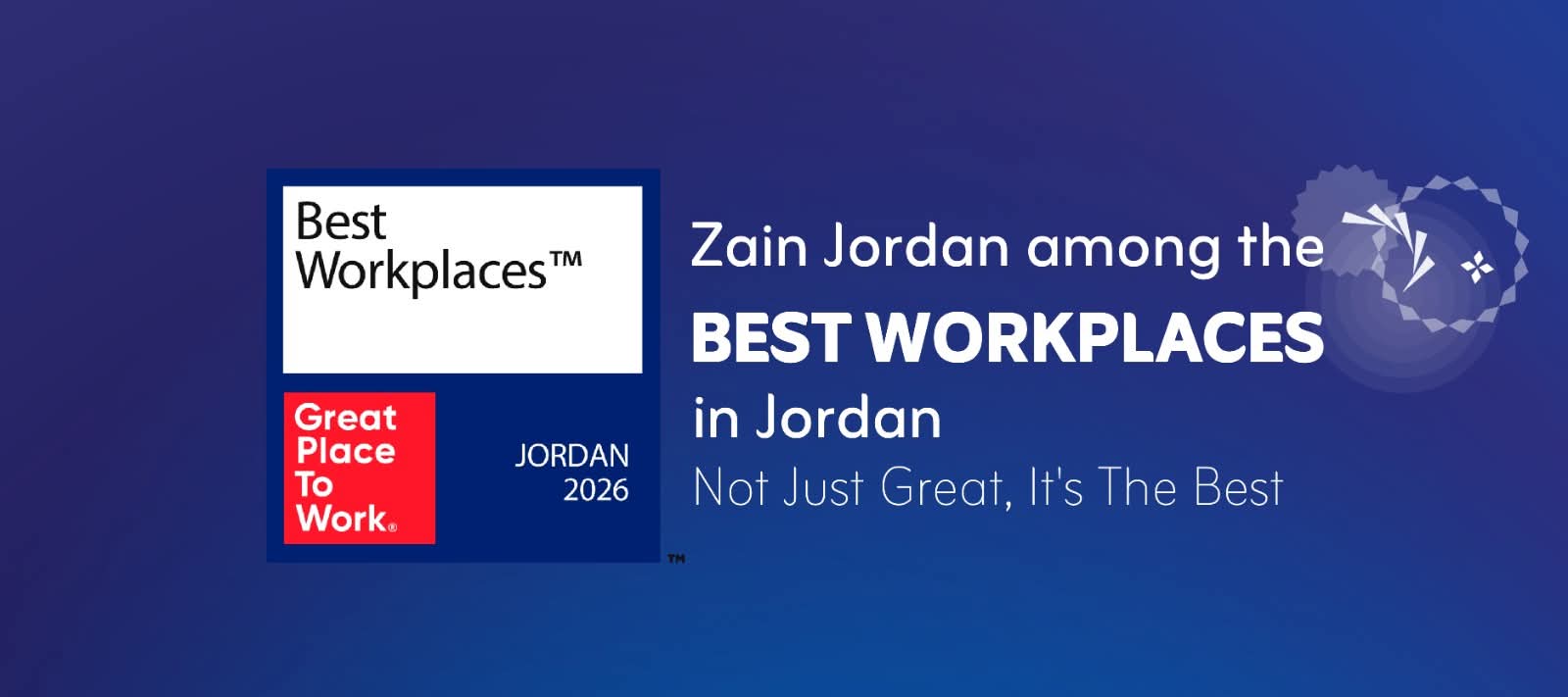 تصنيف شركة زين ضمن "أفضل أماكن العمل في الأردن" لعام 2026   